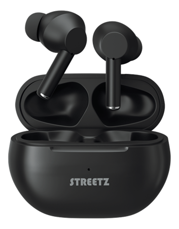 Streetz in-ear trådlös hörlur med laddningsetui, Bluetooth